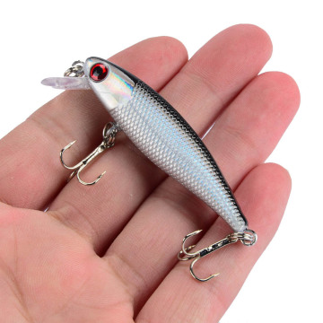 1PCS 6.5cm/4.5g Fishing Lure Quality Minnow Lure 3D Eyes Plastic Hard Bait Pesca Artificial Jig Wobblers Crankbait Fishing Bait