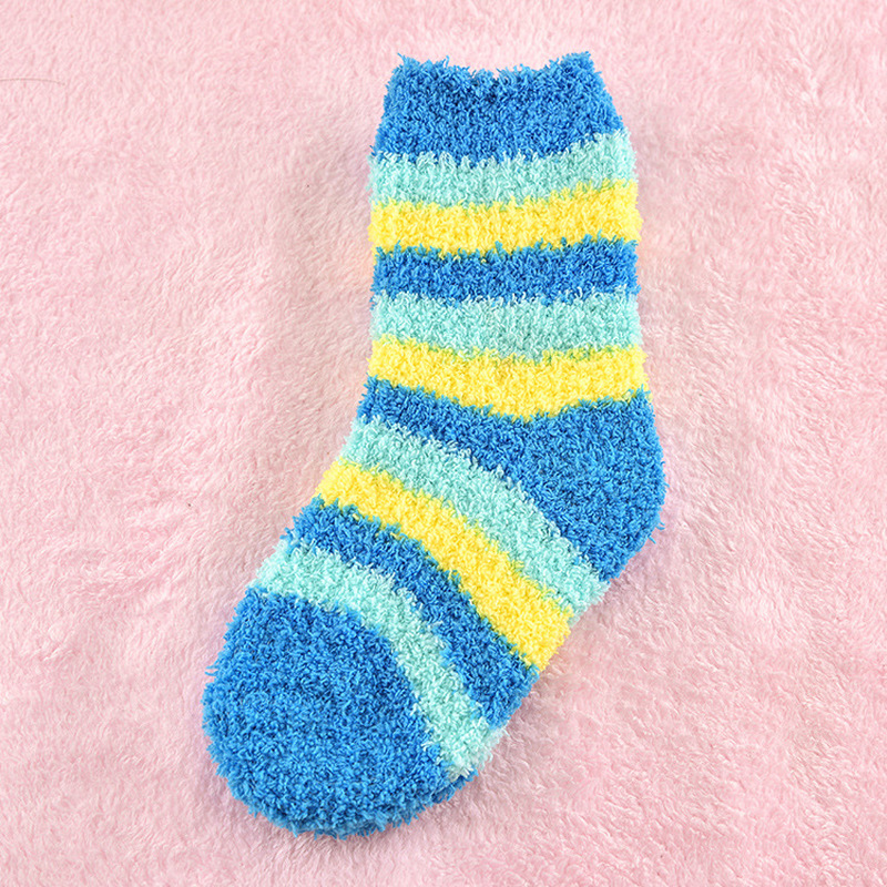 Thicken Baby Socks Autumn Winter Coral Fleece Socks Warm Toddler Boy Girls Floor Socks Infant Clothing Accessories