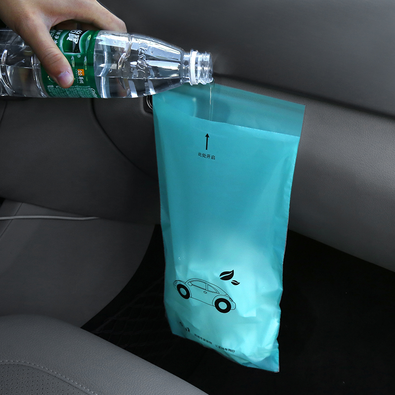 50pcs/set Disposable Self-Adhesive Car Biodegradable Trash Rubbish Holder Garbage Storage Bag vomit bags