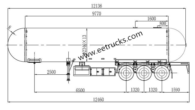 49CBM 25 TON Liquid Ammonia Tanker Semi Trailers(id:10553176). Buy ...