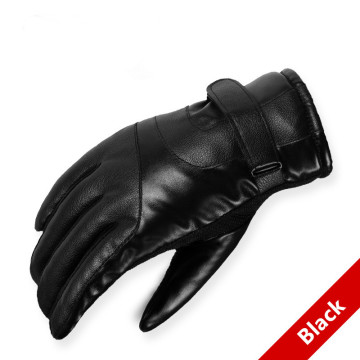 2019 Hot Sale Men sheepskin gloves genuine leather glove for men winter Outdoor warm fur thickening thermal patchwork gloves