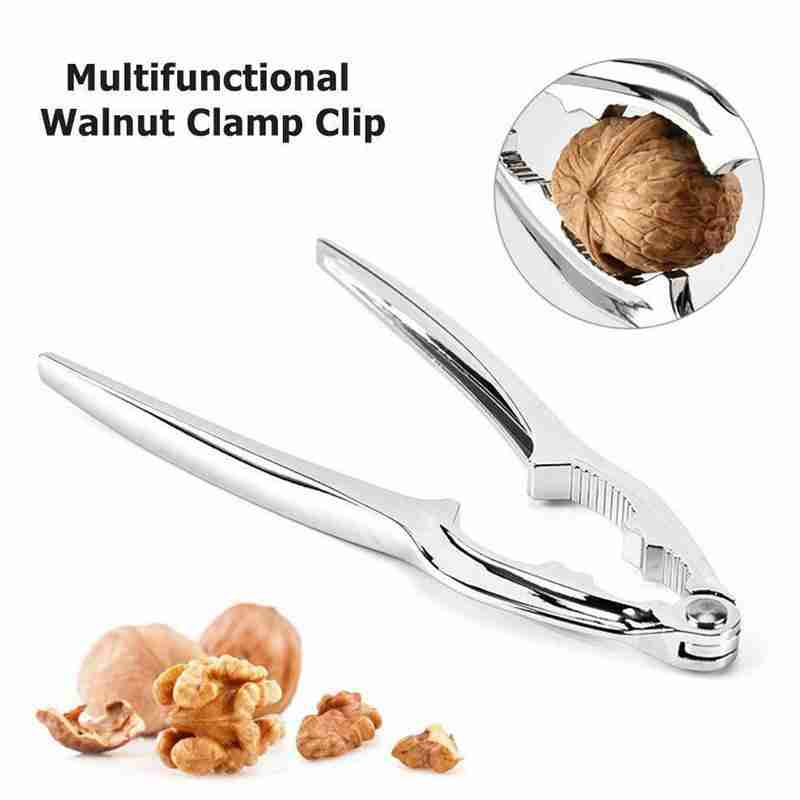 Walnut Clip Zinc Alloy Nutcracker Sheller Walnut Nut Cracker Quick Walnut Almond Pecan Nutcracker Kitchen Fruit Tool Accessories