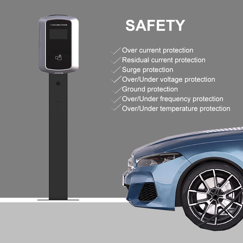 7KW Wall-mounted AC EV charger GBT Mode 2