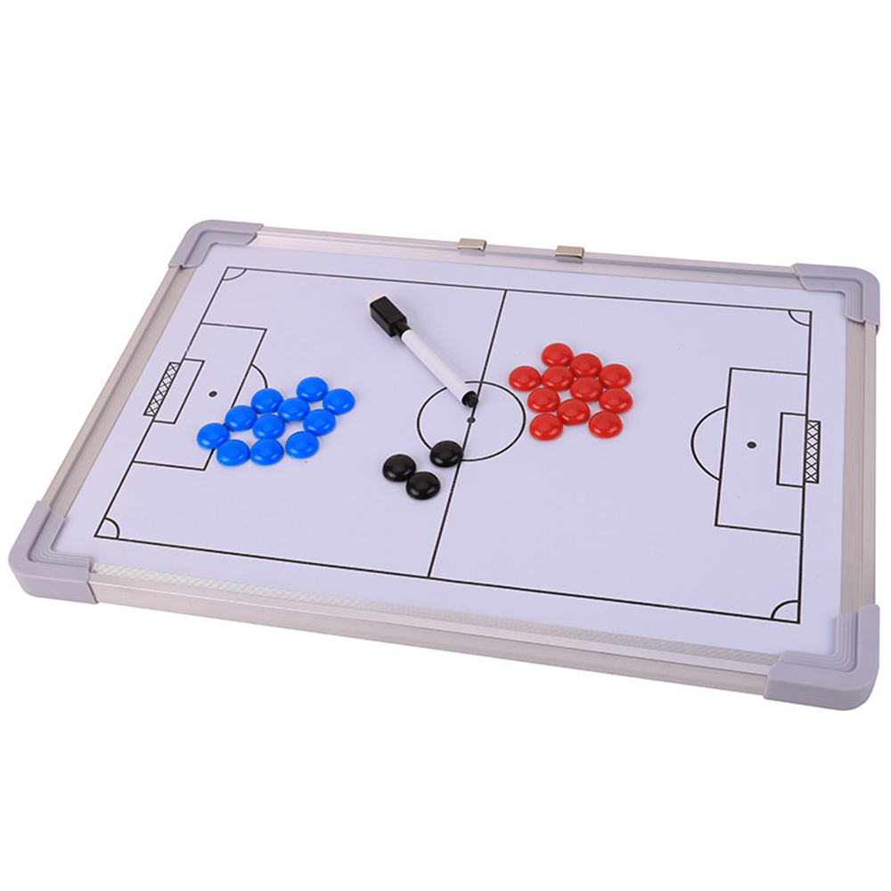 Magnetic Football Tactical Board Training Guidance Hanging Plate Double-Sided Rubber Corners Soccer Tactics Board Coaching Board