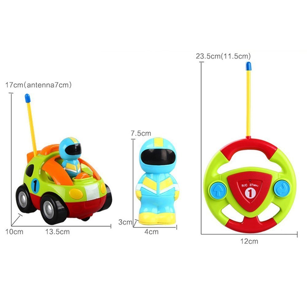 Holy Stone RC Car with Music Lights Cartoon Race Electric Radio Remote Control Car Toys for Baby Boy Toddlers Kids & Children