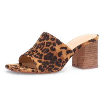 Raffia Woven Square Toe Wedge Sandals