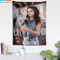 Selena Gomez Tapestry Mandala Wall Hanging Wall Tapestry Psychedelic Farmhouse Decor Dorm Room Wall Carpet Wall Blanket