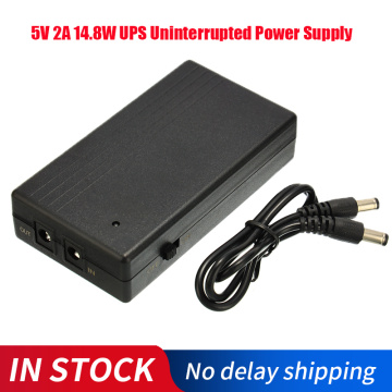 5V 2A 14.8W Multipurpose Mini UPS Battery Backup Security Standby Power Supply Uninterruptible Power Supply For Camera Router
