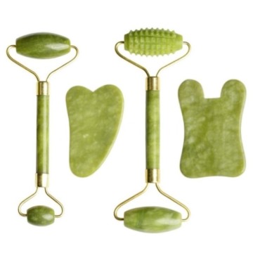 Dropshipping 100% Natural Jade Massage Roller Guasha Board SPA Scraper Jade Facial Anti-wrinkle Treatment Body Health Care Tools