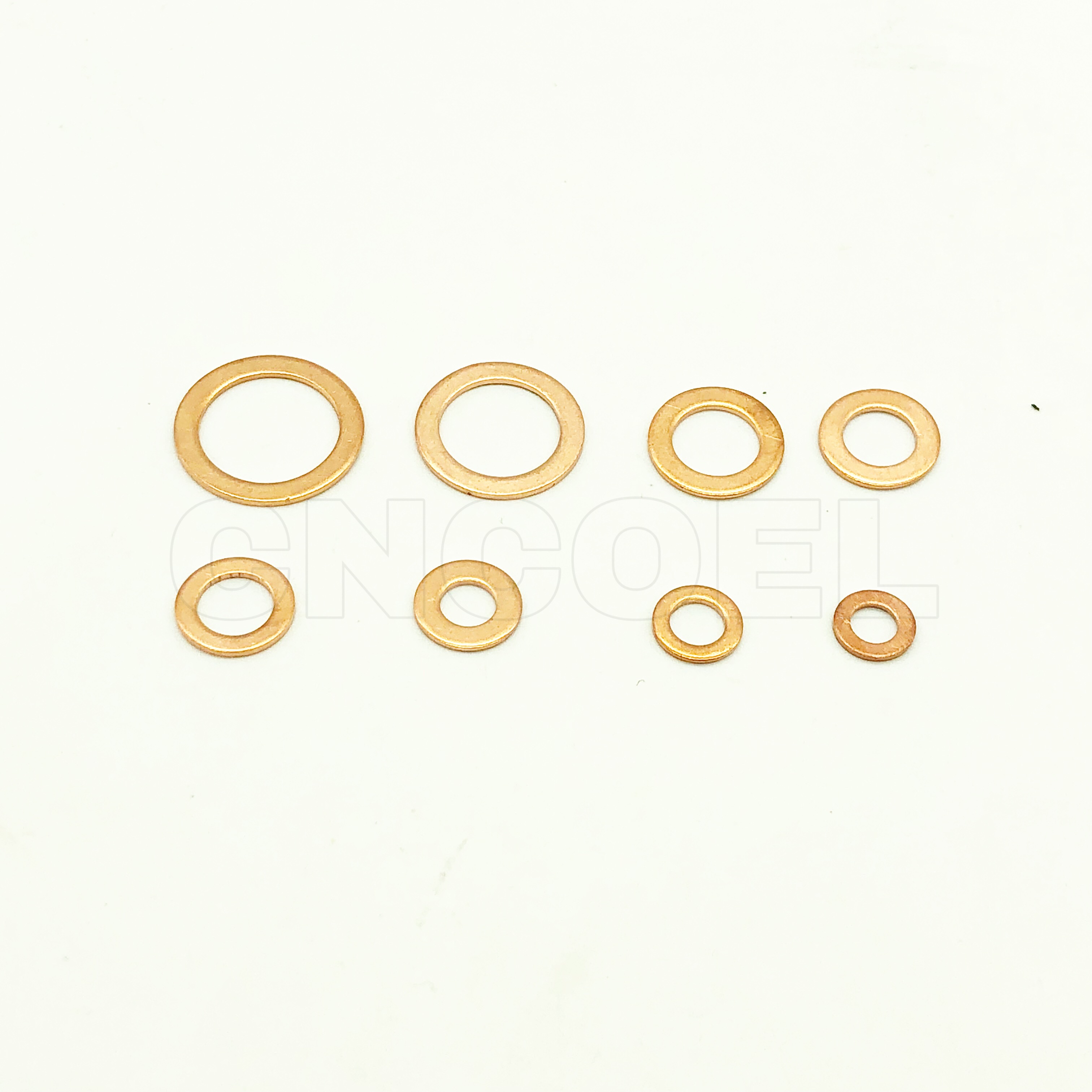 20Pcs Solid Copper Washer Flat Ring Gasket Sump Plug Oil Seal Fittings M10 M8 M6 M5 M14 M16 Fastener Hardware Accessories