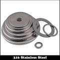 M4 M4*9*0.8 M4x9x0.8 M4*12*1 M4x12x1 DIN125 GB96 316 Stainless Steel 316SS Enlarged Plain Gasket Thick Flat Washer