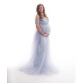 2020 Tulle Maternity Dress For Photo Shoot Pregnancy Long Tulle Dress For Photography Baby Shower Dresses Maternity Photography