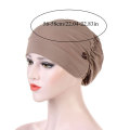 Button Muslim Hijab Casual Bonnet Inner Hijabs Cap Women Turban Head Wrap Hat fashion Headscarf Turbant Caps Chemo Hats Headwear