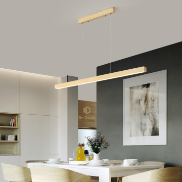 Nordic LED Wood Pendant Lights for Dining Room Decoration Home Living Room Art Pendant Lamp Kitchen Hanging Indoor Lighting