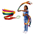 Hot Sports Dance Art Rhythmic Rainbow Ribbon Kids Gymnastics Toy Cheerleading Gymnastic Fitness Exercises Random Color