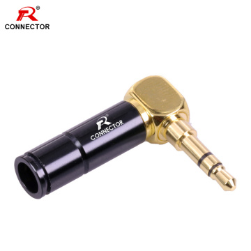 1pc 3.5mm Jack audio video connector L shape 3poles professional stereo audio plug 3.5mm adapter