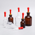 Glass Lab Reagent Bottle with Dropper