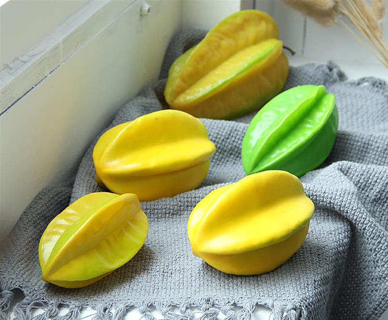 Artificial Fruit Vegetables Lifelike Carambola Banana Simulation Fruit Fake Fruit Photography Prop Home Decoration Kitchen Decor