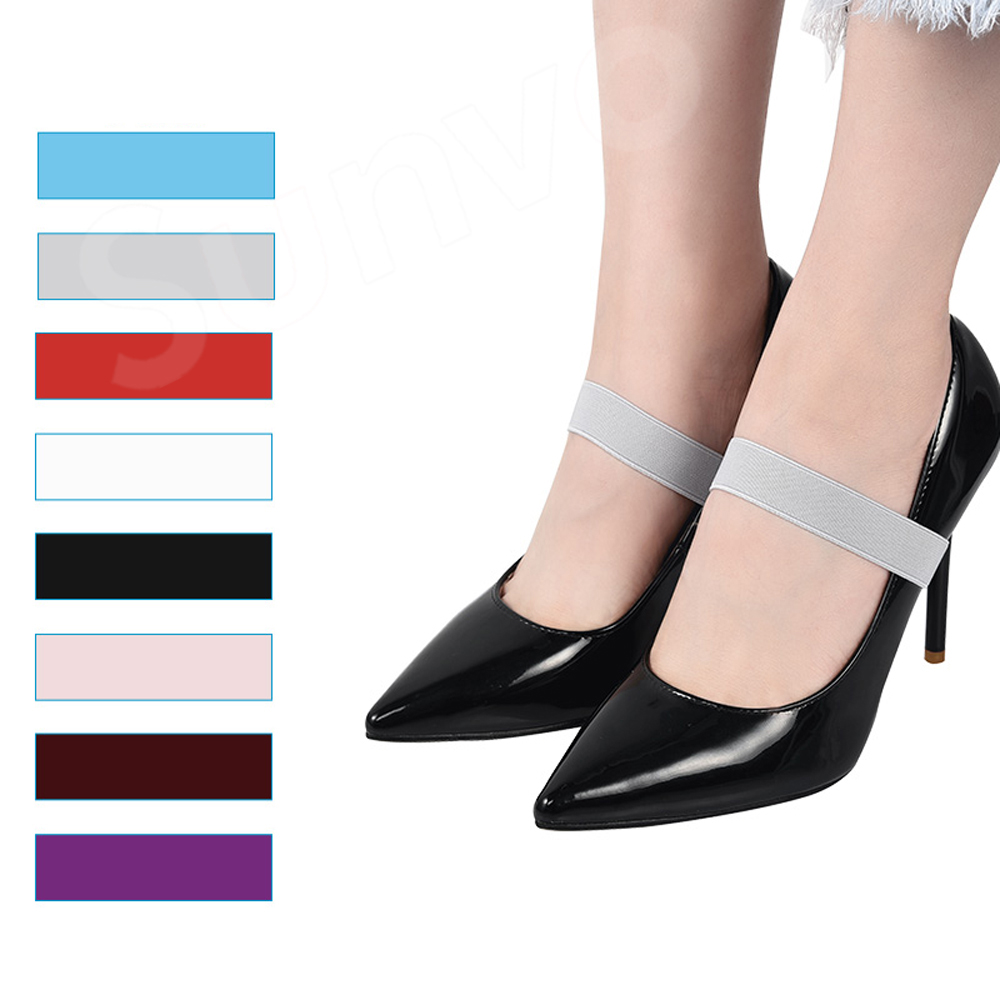Sunvo Elastic Shoe Strap Band for Women High Heels Holding Loose No Tie Shoelaces Lazy Shoe Strings Laces Accessories Wholesale