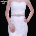 TOPQUEEN S445 Rose Gold Bridal Rhinestone Wedding Belts Bridal Accessories Bridal Applique Dress with Belt Bridesmaid Belts