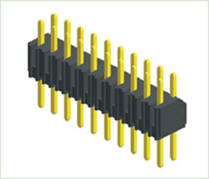 Pitch 2.00 mm (.0787") Pin Header Dual Row Straight