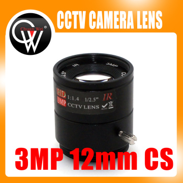 2pcs 3MP 12mm CS Lens 1/2.5'' F1.4 CS Fixed IR 3 Megapixel CCTV Lens For IR 720P/1080P CCTV Security ip Camera