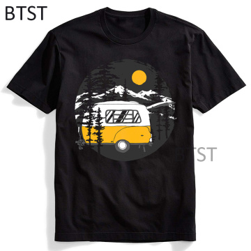 Camper Van Tshirts Men Women'S T Shirts Unisex Tshirts Harajuku Ulzzang 2021 Fashion Streetwear Tops O Neck Summer T-Shirts Tee