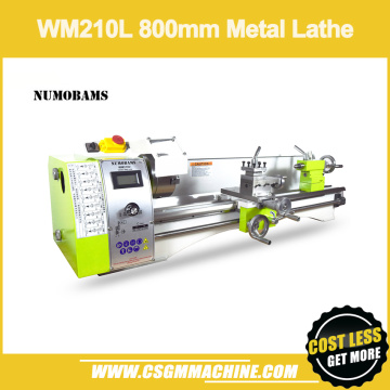 NUMOBAMS WM210L 800W Brushless Motor Lathe/MT5 spindle+125mm chuck with 800mm working length Lathe Machine