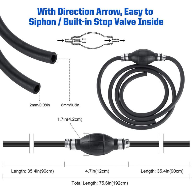 Universal Car Fuel Pump Gas Oil Pump Manual Hand Suction Pipe Pumping Durable For Liquid Petrol Tuning Fuel Gasoline Diesel Pump