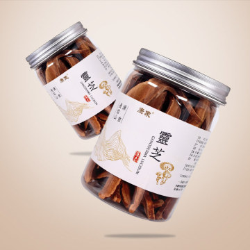 Chinese Organic Dry Duan-Wood Ganoderma Lucidum Slices,Reishi / Ling Zhi Mushroom,Strength Boosting Immunity - 50g/bottle