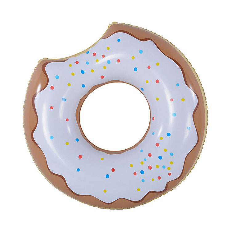 P D Inflatable Donut Swimming Ring Water Fun Donut Pool Float 3