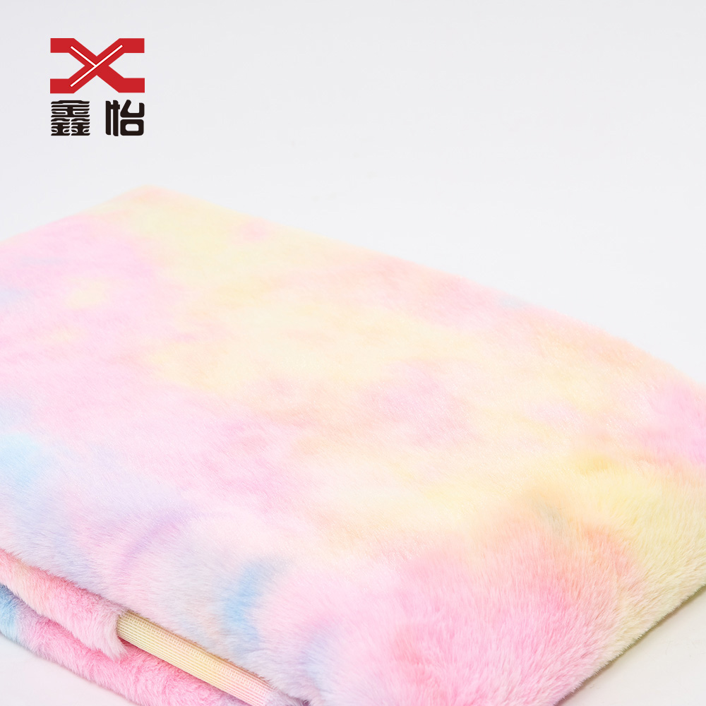 Rabbit fur tie-dye