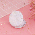 1PCs Marble Pattern Portable Double Sided Mirror Foldable Pocket Makeup Mirror Women Girls Beauty Cosmetic Compact Mirrors