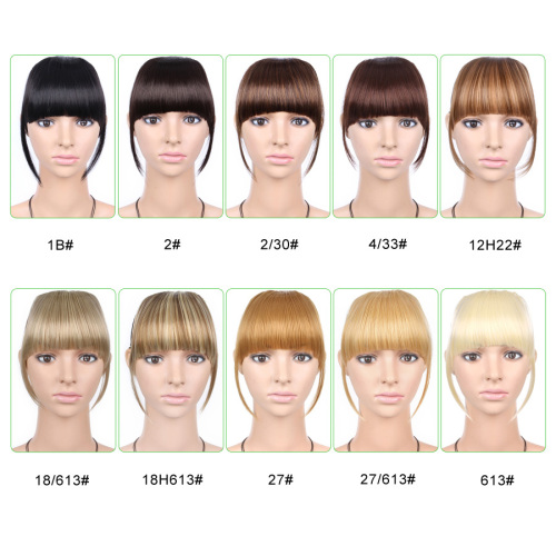 Synthetic Straight Front Neat Fringe Clip In Bangs Supplier, Supply Various Synthetic Straight Front Neat Fringe Clip In Bangs of High Quality