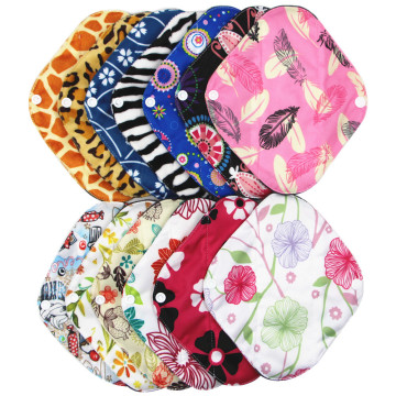 Women Panty Liner Cloth Menstrual Pad Bamboo Charcoal Mama Cloth Menstrual Sanitary Reusable Washable Day Pad SizeS M L