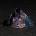 30mm Amethyst Pyramid Natural Chakra Reiki Crystal Carved Feng Shui Stone Crafts Home Office Car Decoration Healing Figurines