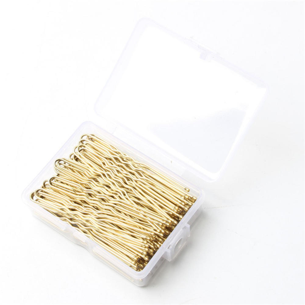 50/100Pcs Colorful Wedding Alloy Bobby Pins Hair Clips Hairpins Barrette Hairpins Hair Accessories Black Side Wire Word Folder