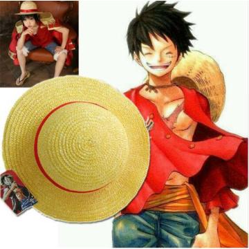 One Piece Anime Cosplay Straw Hat One Piece Luffy Cos Anime Hat Canotier Plage Chapeau Men and Women Halloween Party Hats