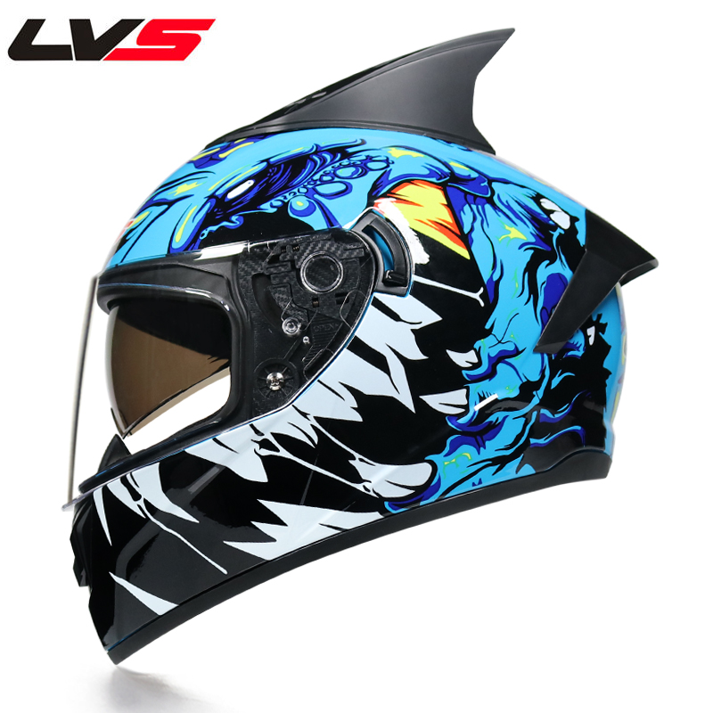 Full Face Motorcycle Helmets Dual Lens Racing Helmet Strong Resistance Off Road Helmet
