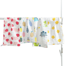 Newborn Baby Boys Girls Face Towel Cute Floral Print Water Absorbent Washcloth Hand Towel Bath Towels