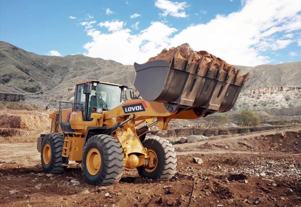 Shandong Lovol FL976H 7ton rock bucket wheel loader