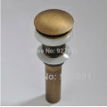 Free Shipping Antique Bathroom Brass Pop Up Sink Drain Brass Pop-up Drain Without Overflow