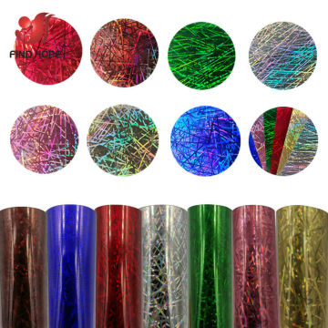 50*100cm HTV Hologram Iridescent Chrome Heat Transfer Vinyl Iron-on Heat Press Textile T-Shirt Easy Weed Cricut Film DIY