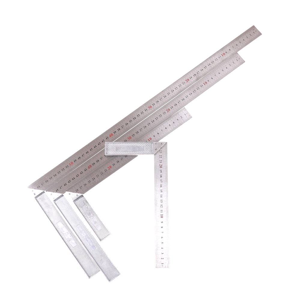 90 Degrees Metal Steel Engineers Try Square Set Wood Measuring Tool Right Angle Ruler Measurement Instruments