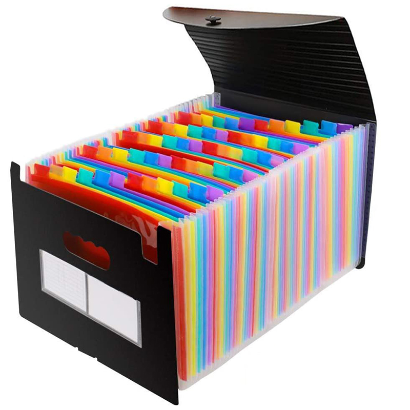 Accordian File Organizer, Expanding File Folder, 60 Pockets, Expandable File Organizer, A4 Letter Size