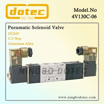 4V130C-06 1/8'' 5/3 Way Pneumatic Solenoid Valve AIRTAC Type