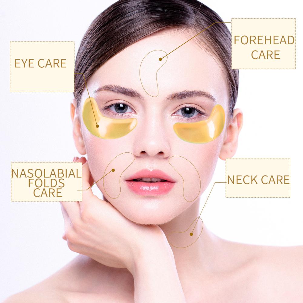 ILISYA Crystal Collagen Eye Mask Dark Circles Remove Wrinkle Eye Patches Moisturizing Skin Care