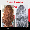 Gray Hair Dye Cream Punk Style Nature Permanent Light Grey Silver Unisex Hair Dye Color Cream Cosmetic Beauty Hair Care