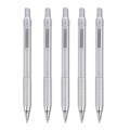 M&G Metal Silver Mechanical Pencil 0.5mm/0.7mm lead professional automatic pencils student drawing for school office supplies