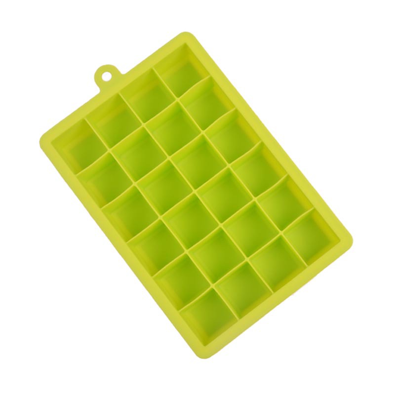 24 Grid Silicone Ice Cube Mold Square Fruit Ice Cube Tray Ice Cream Pudding Maker Kitchen Barware Drinking Whiskey Accessories